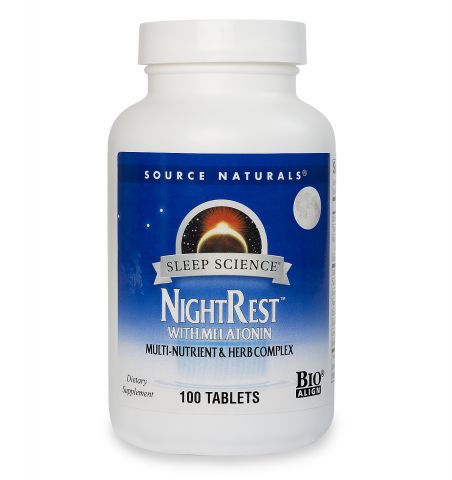NightRest with Melatonin, 100 Tablets